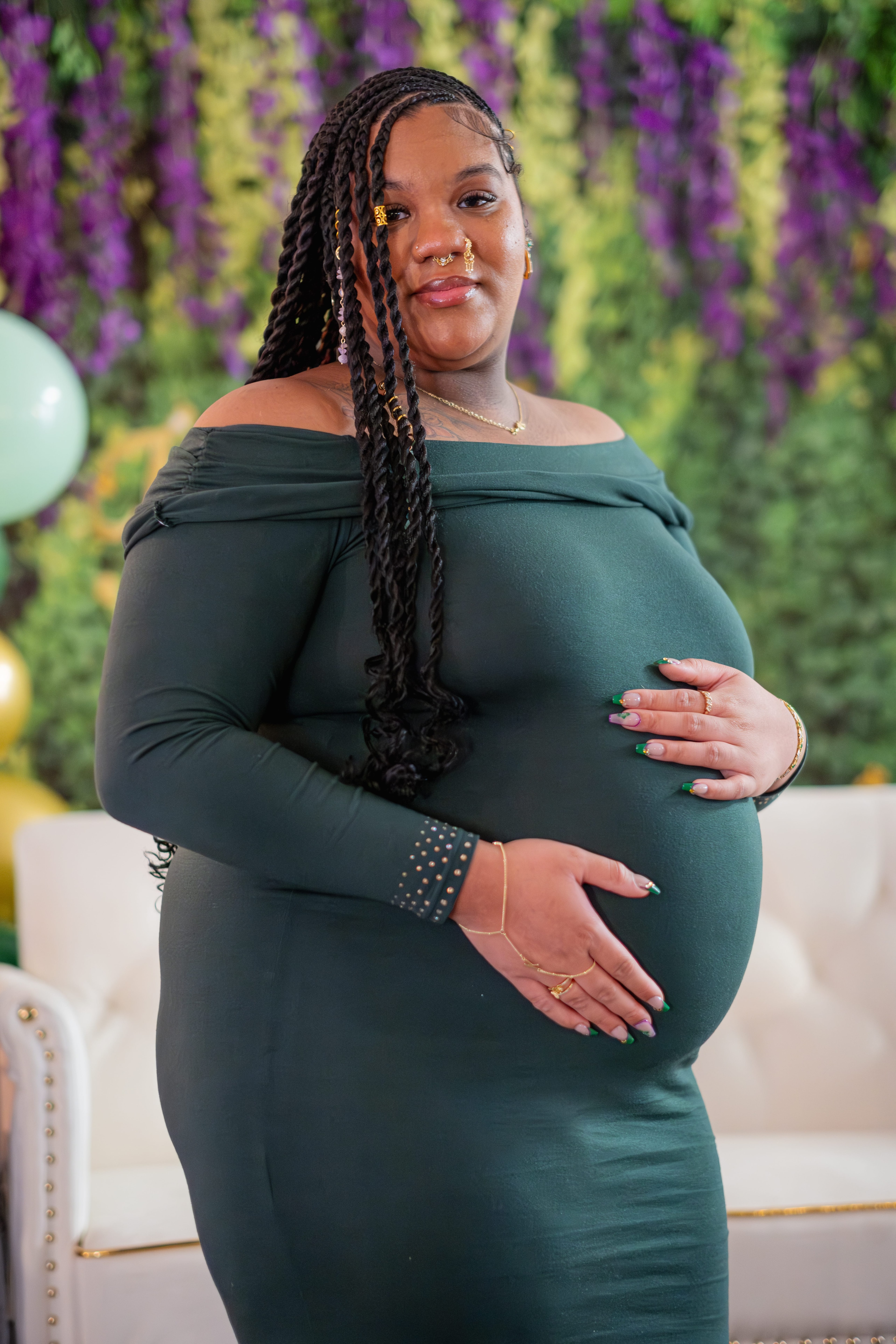 Professional maternity and newborn portrait session in York PA with natural light