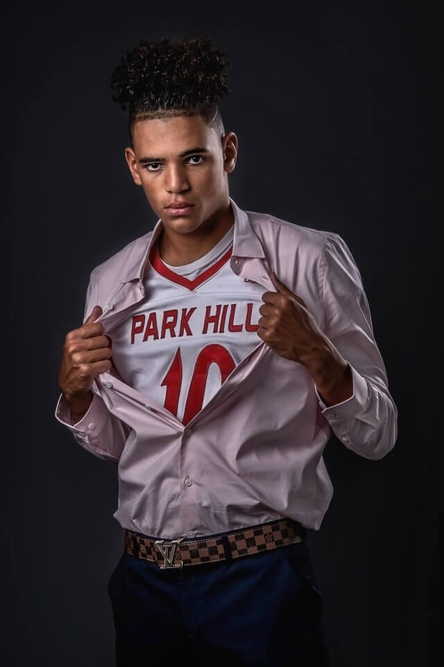 Professional senior portrait session in York PA at golden hour