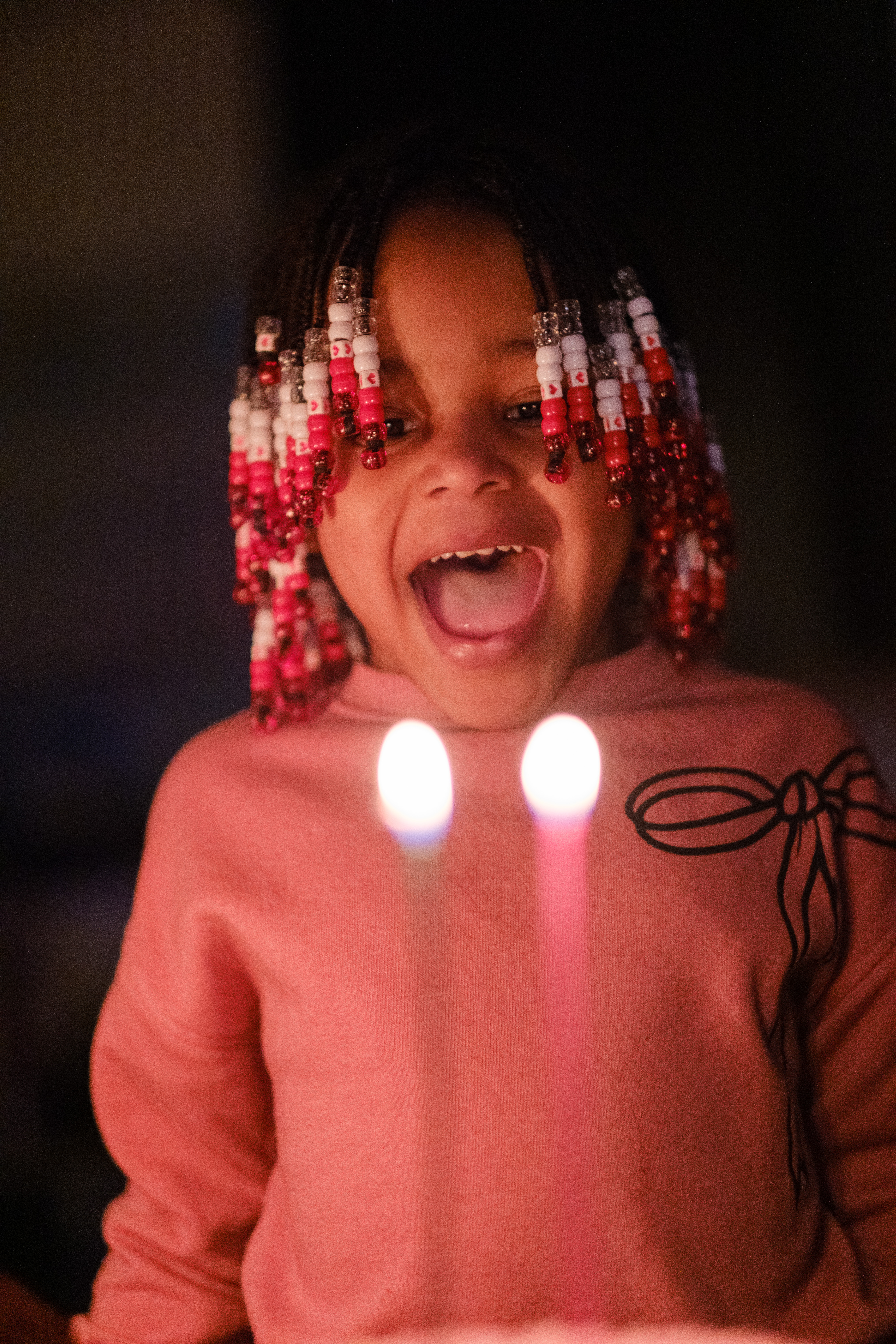 Charlie-Roe, youngest daughter — birthday candles